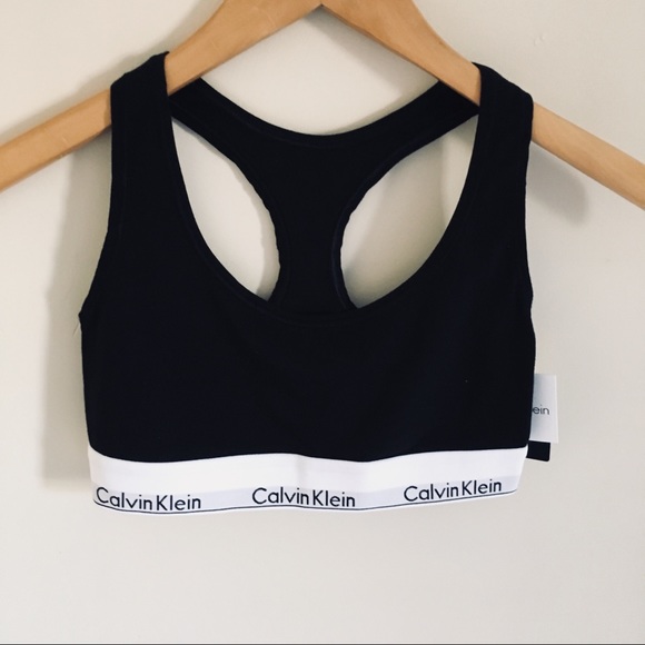 Calvin Klein Other - Calvin Klein Black Racerback Bra Logo Band